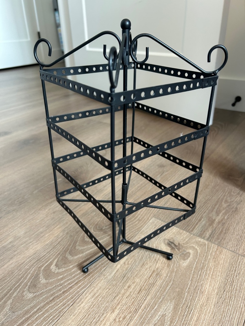 Michaels Black Rotating Metal Earring Tower Organizer